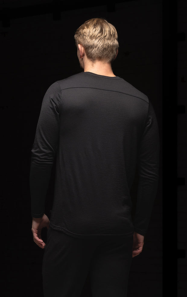 180GSM SINGLE JERSEY MERINO LS CREW