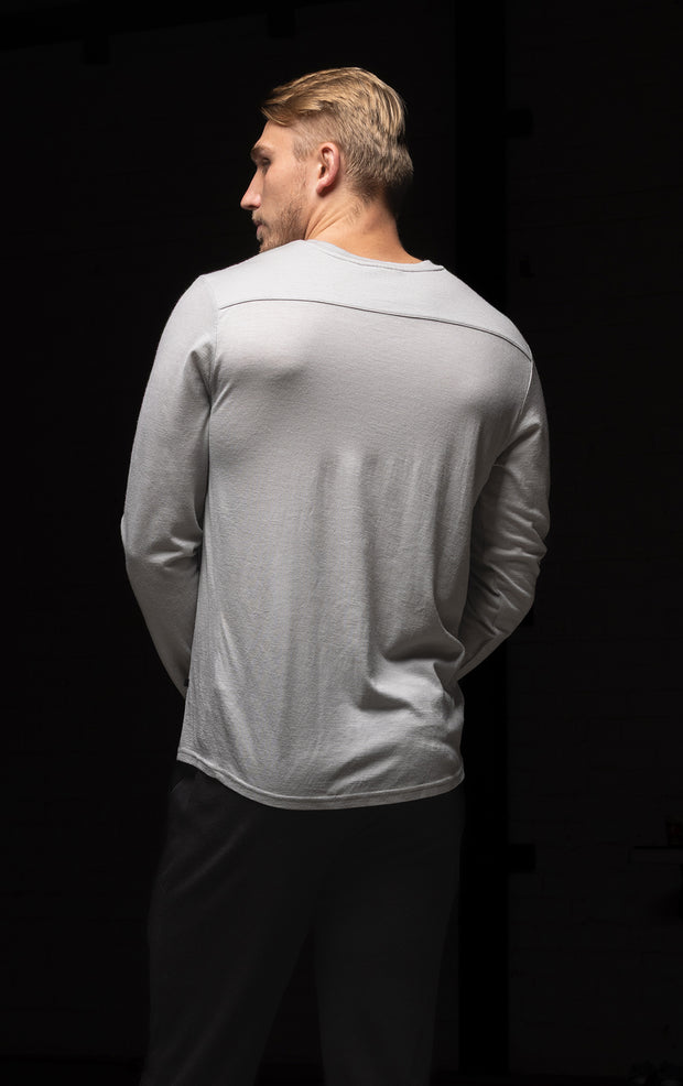 180GSM SINGLE JERSEY MERINO LS CREW
