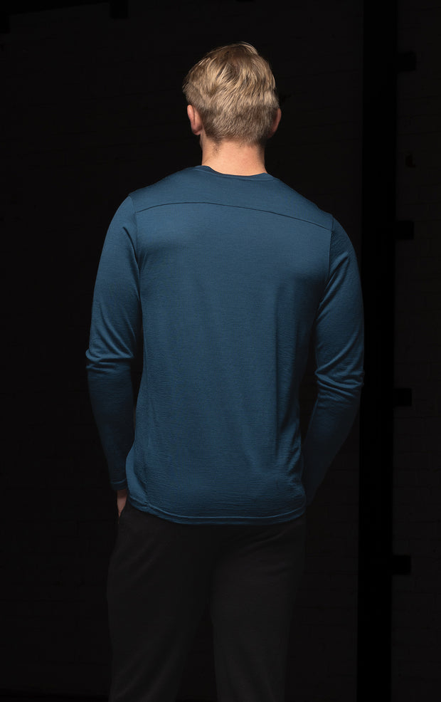 180GSM SINGLE JERSEY MERINO LS CREW