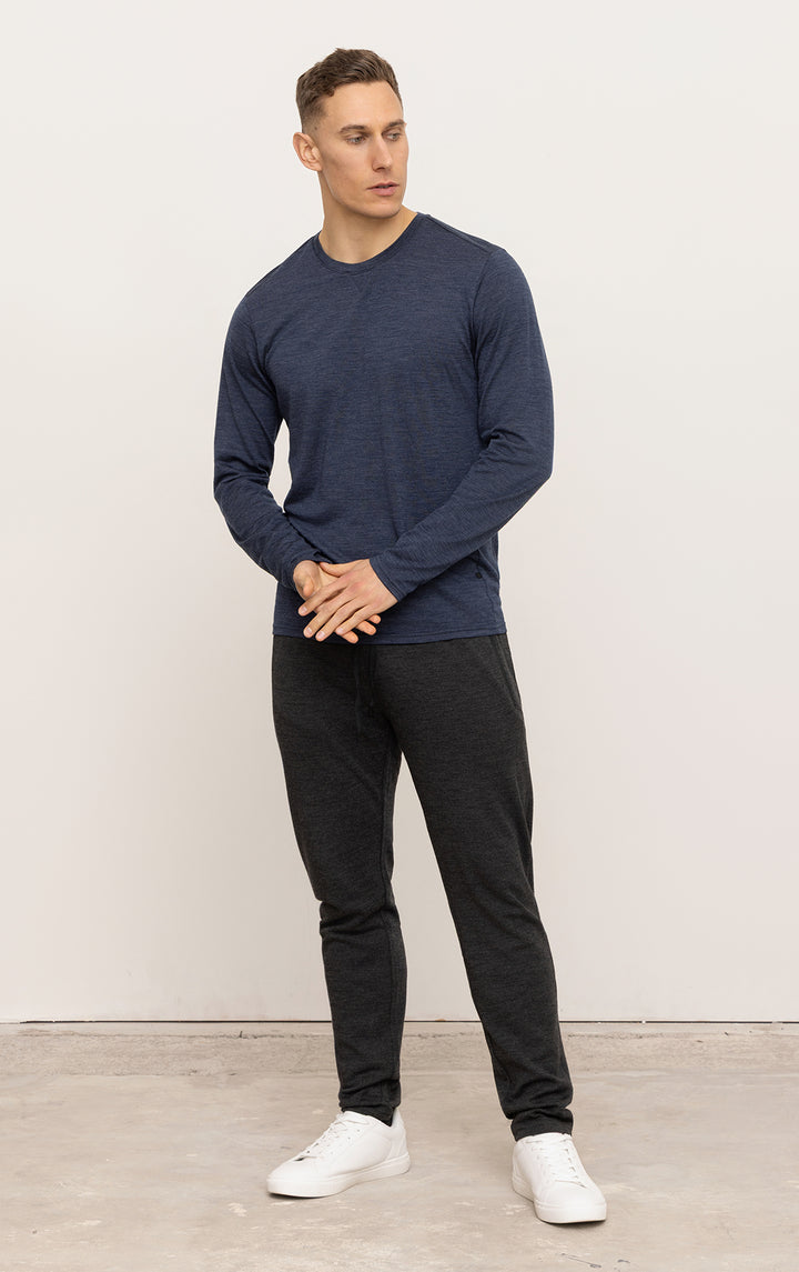 180GSM SINGLE JERSEY MERINO LS CREW