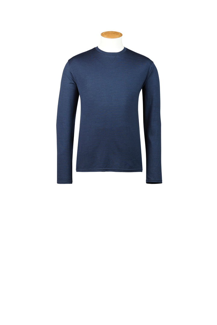 180GSM SINGLE JERSEY MERINO LS CREW - CLEARANCE