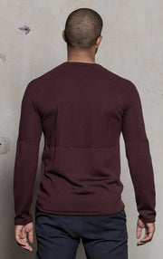 14 GAUGE MERINO LONG SLEEVE CREW  - CLEARANCE