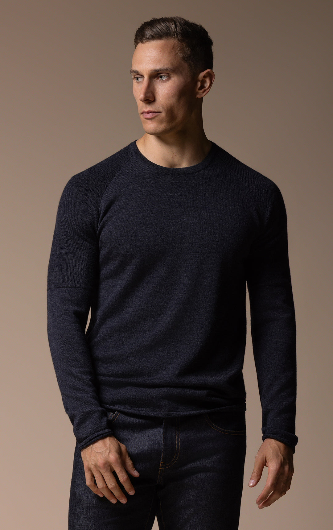 14 GAUGE MERINO LONG SLEEVE CREW