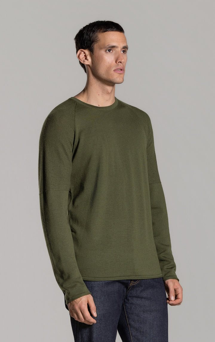 14 GAUGE MERINO LONG SLEEVE CREW