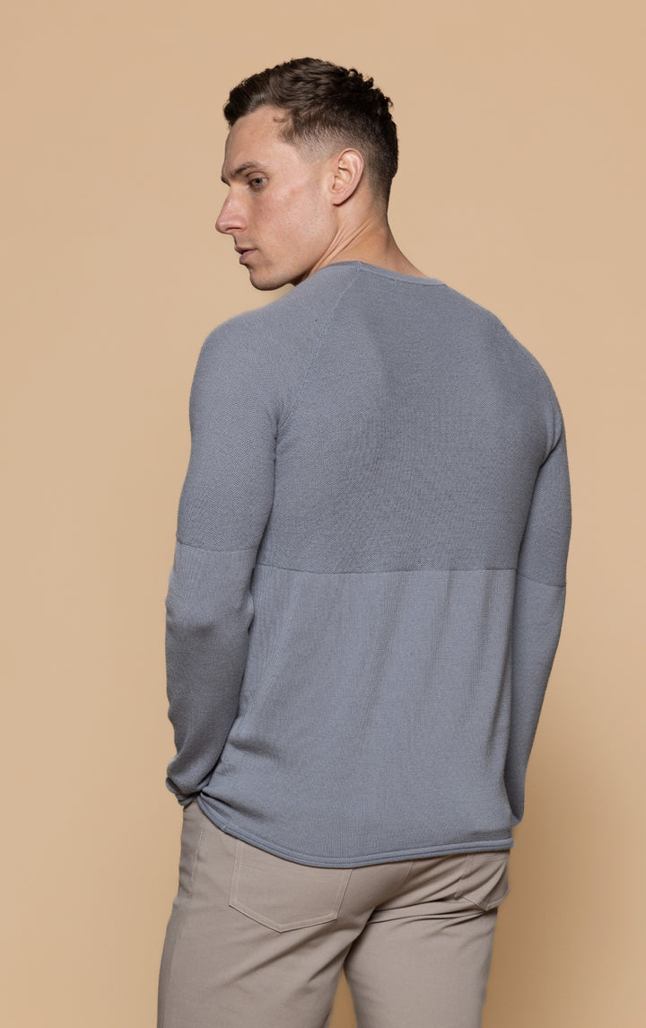 14 GAUGE MERINO LONG SLEEVE CREW - CLEARANCE