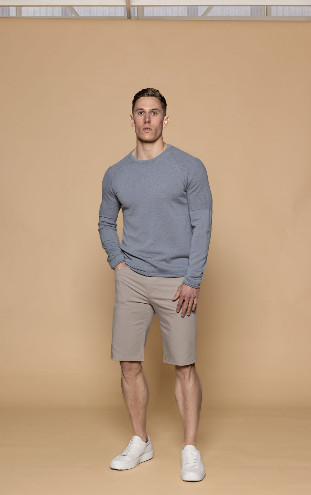 14 GAUGE MERINO LONG SLEEVE CREW - CLEARANCE