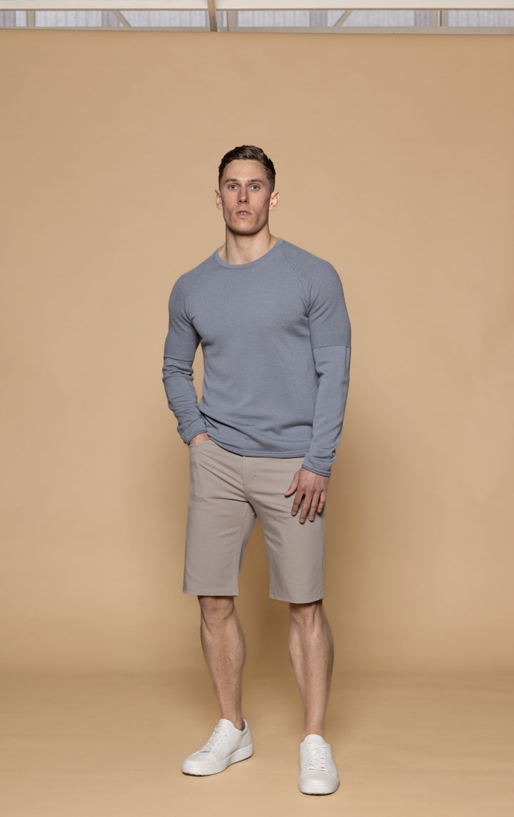 14 GAUGE MERINO LONG SLEEVE CREW - CLEARANCE