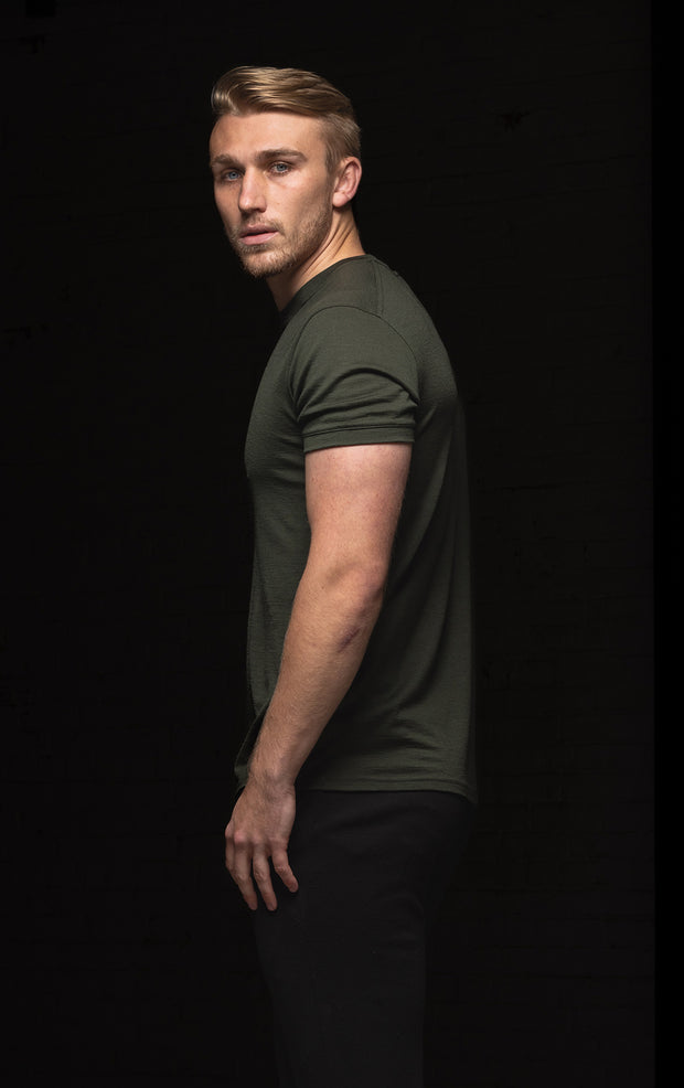 180GSM MERINO V TEE