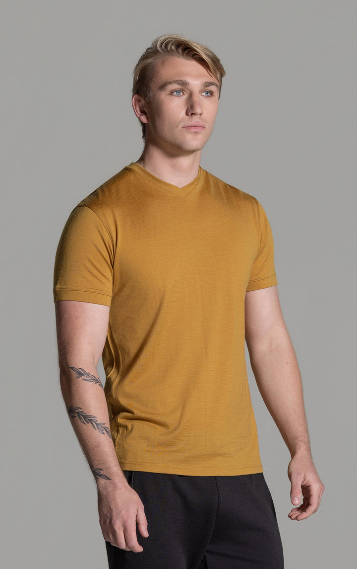 180GSM MERINO V TEE