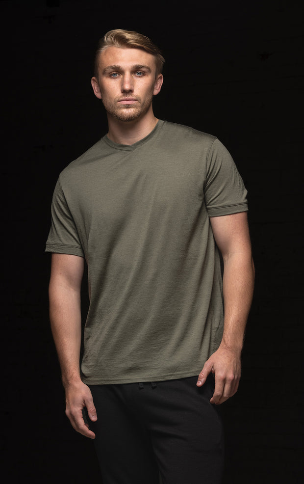 180GSM MERINO V TEE