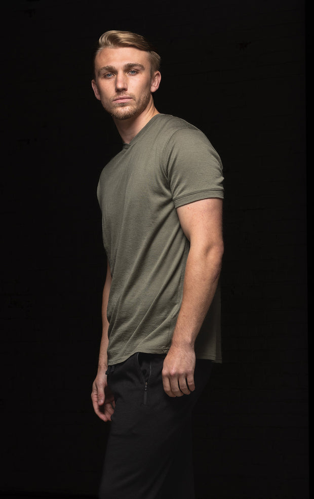 180GSM MERINO V TEE