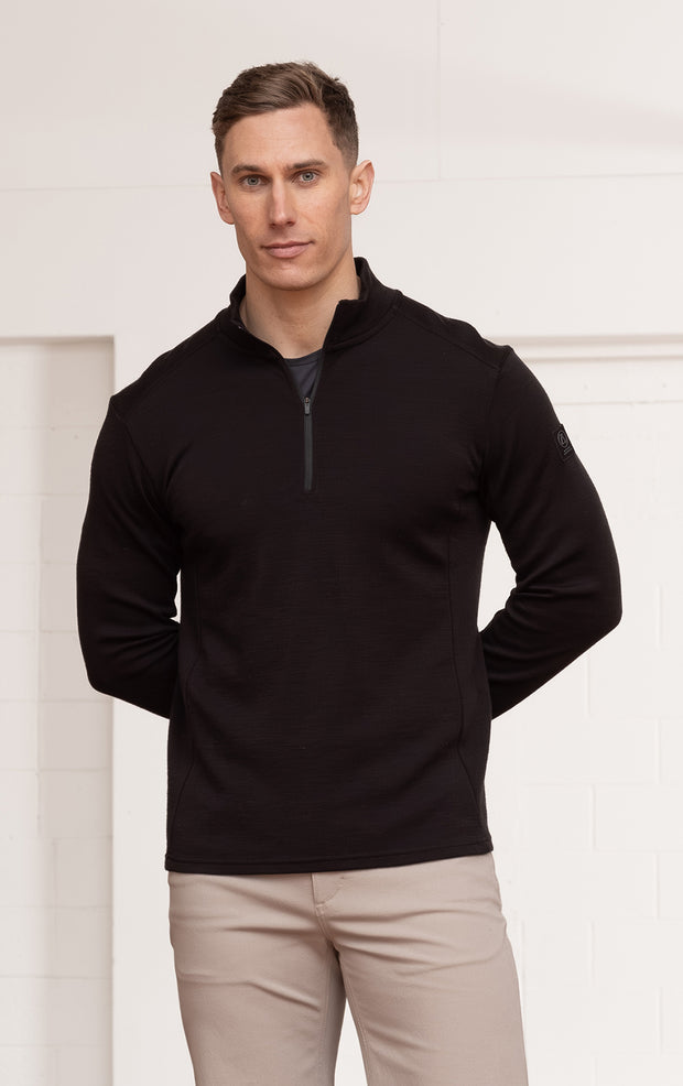 320GSM MERINO 1/4 ZIP