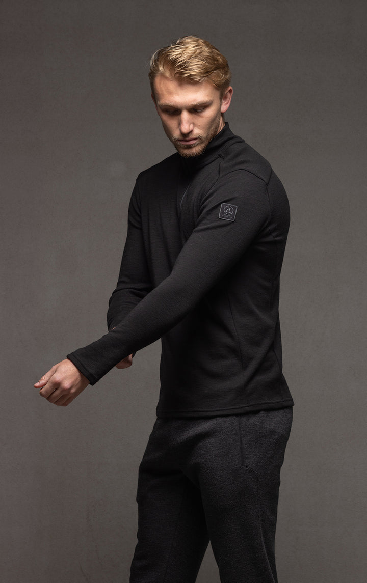 320GSM MERINO 1/4 ZIP