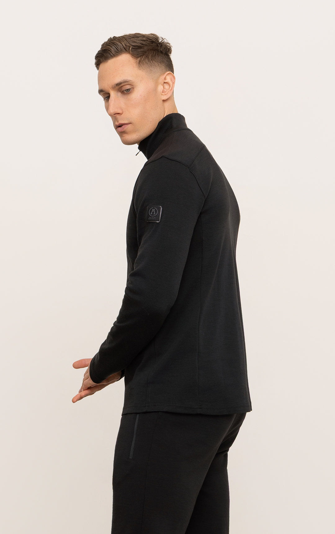 320GSM MERINO 1/4 ZIP