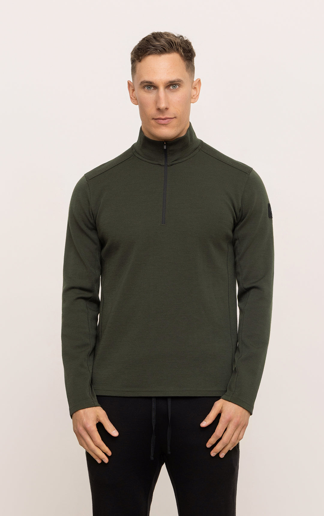 320GSM MERINO 1/4 ZIP