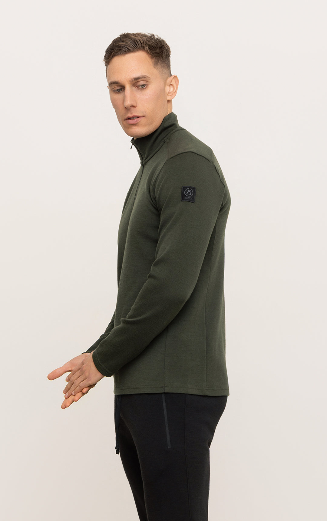 320GSM MERINO 1/4 ZIP