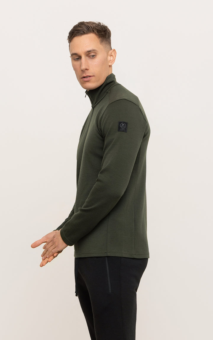 320GSM MERINO 1/4 ZIP