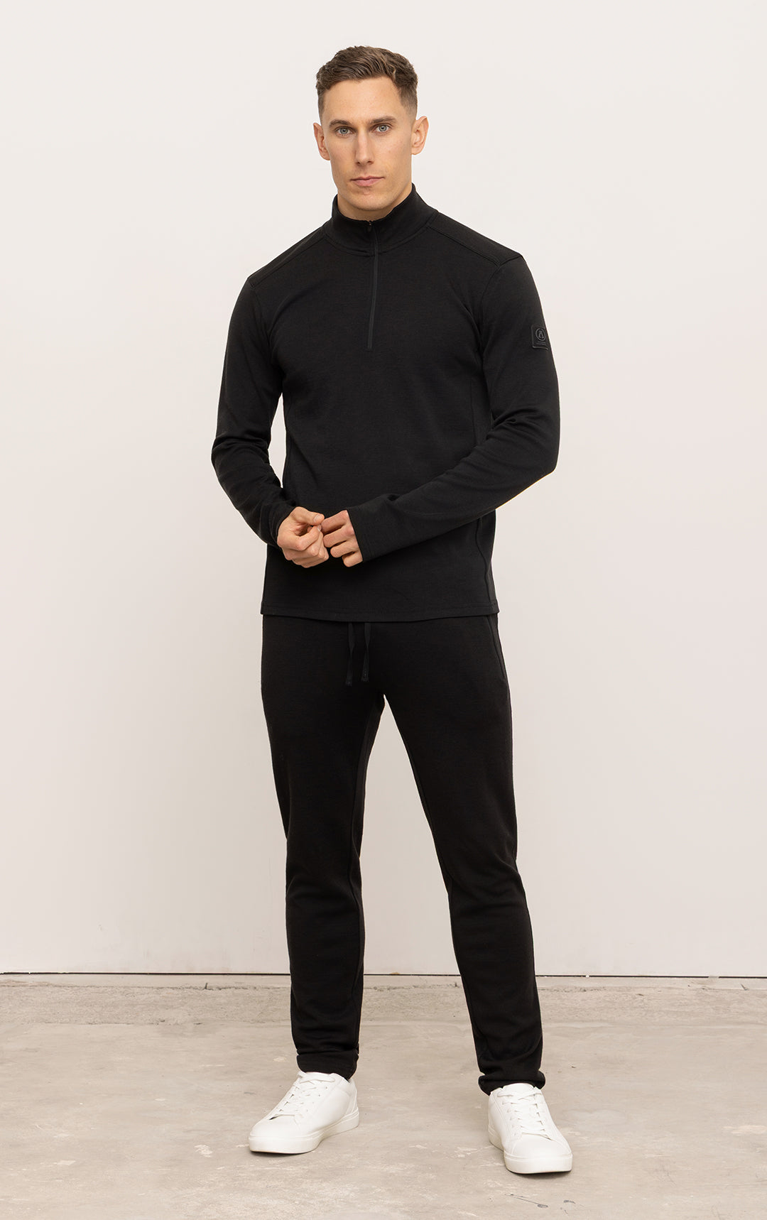 320GSM MERINO 1/4 ZIP