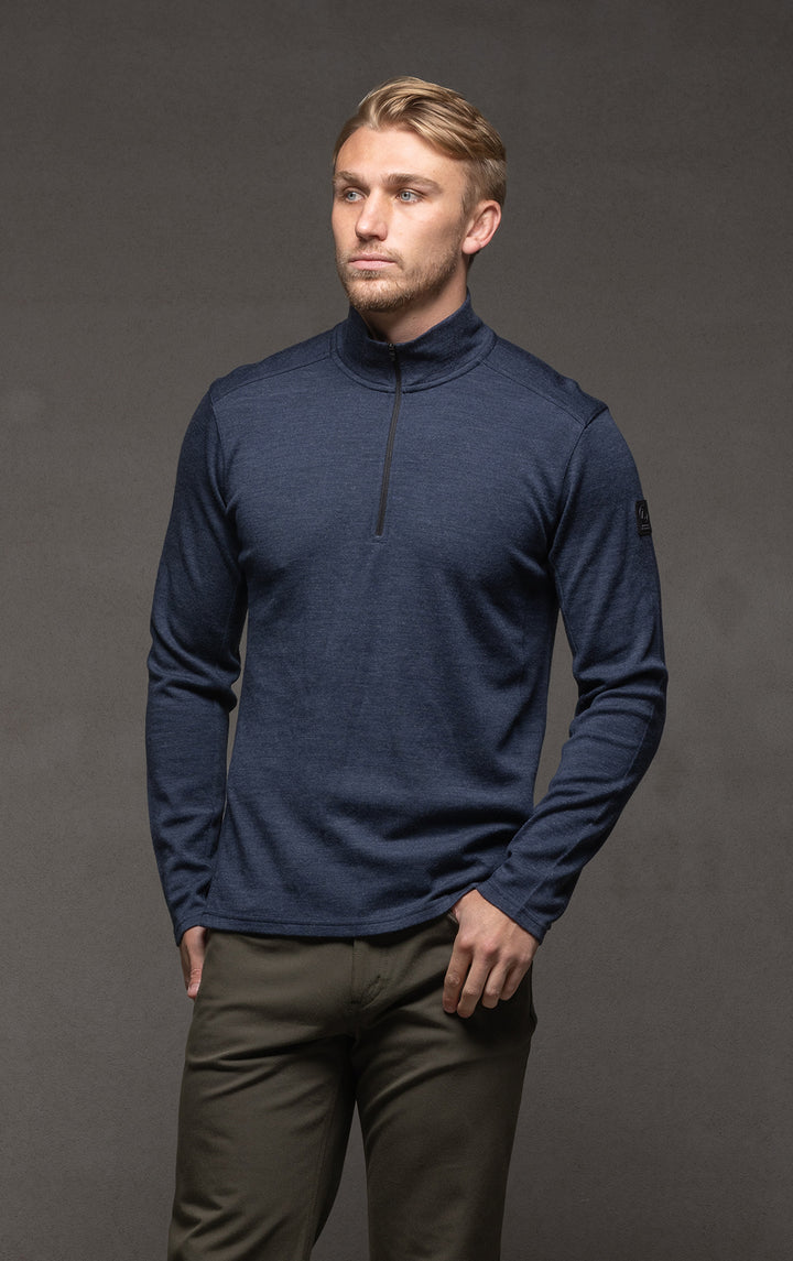 320GSM MERINO 1/4 ZIP