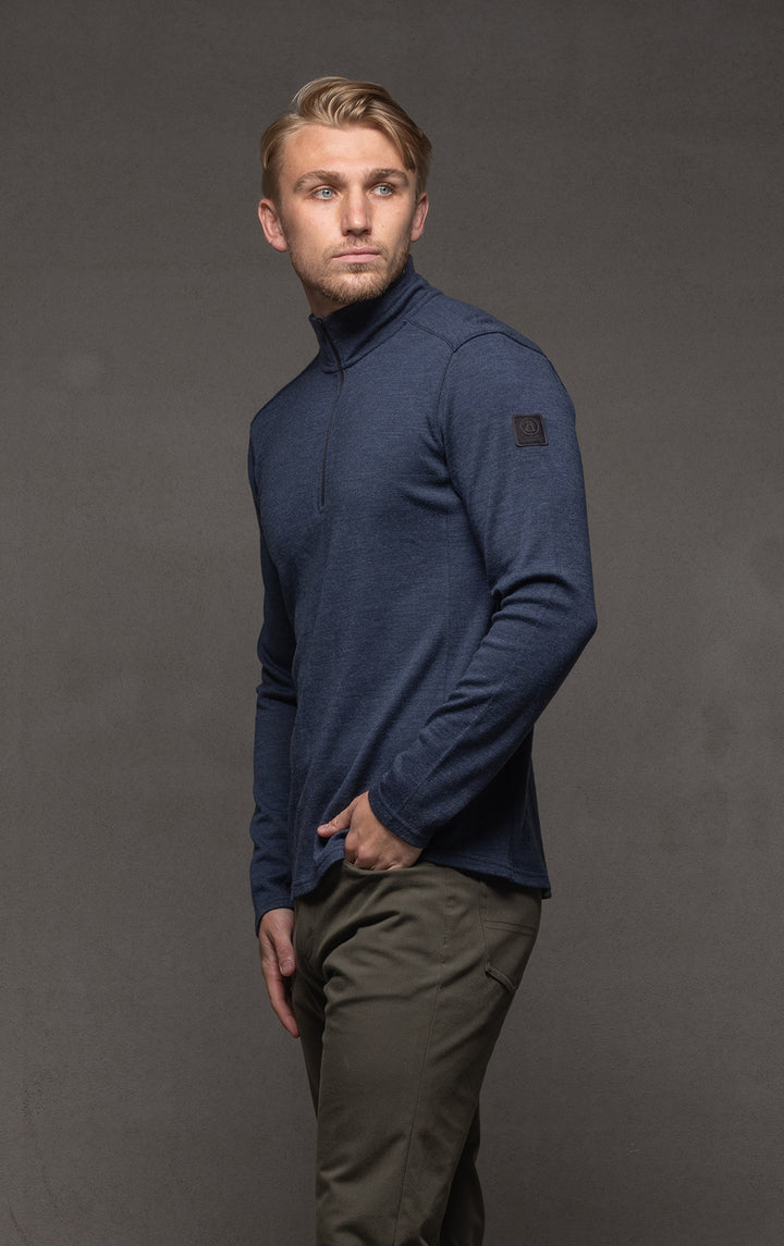 320GSM MERINO 1/4 ZIP