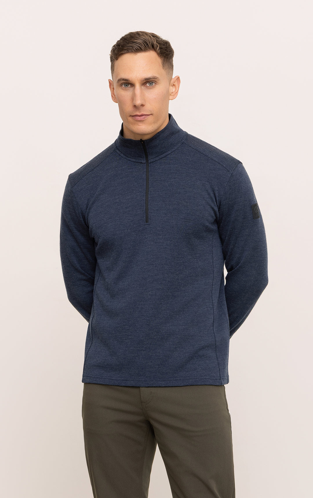320GSM MERINO 1/4 ZIP