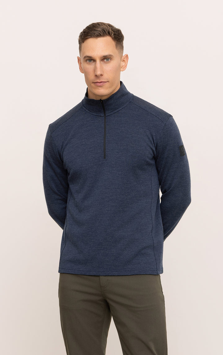 320GSM MERINO 1/4 ZIP