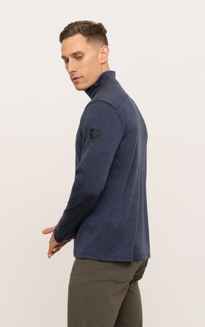 320GSM MERINO 1/4 ZIP