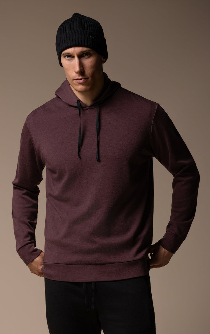 320GSM MERINO HOODED PULLOVER
