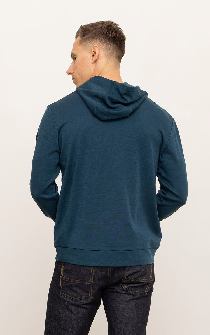 320GSM MERINO HOODED PULLOVER