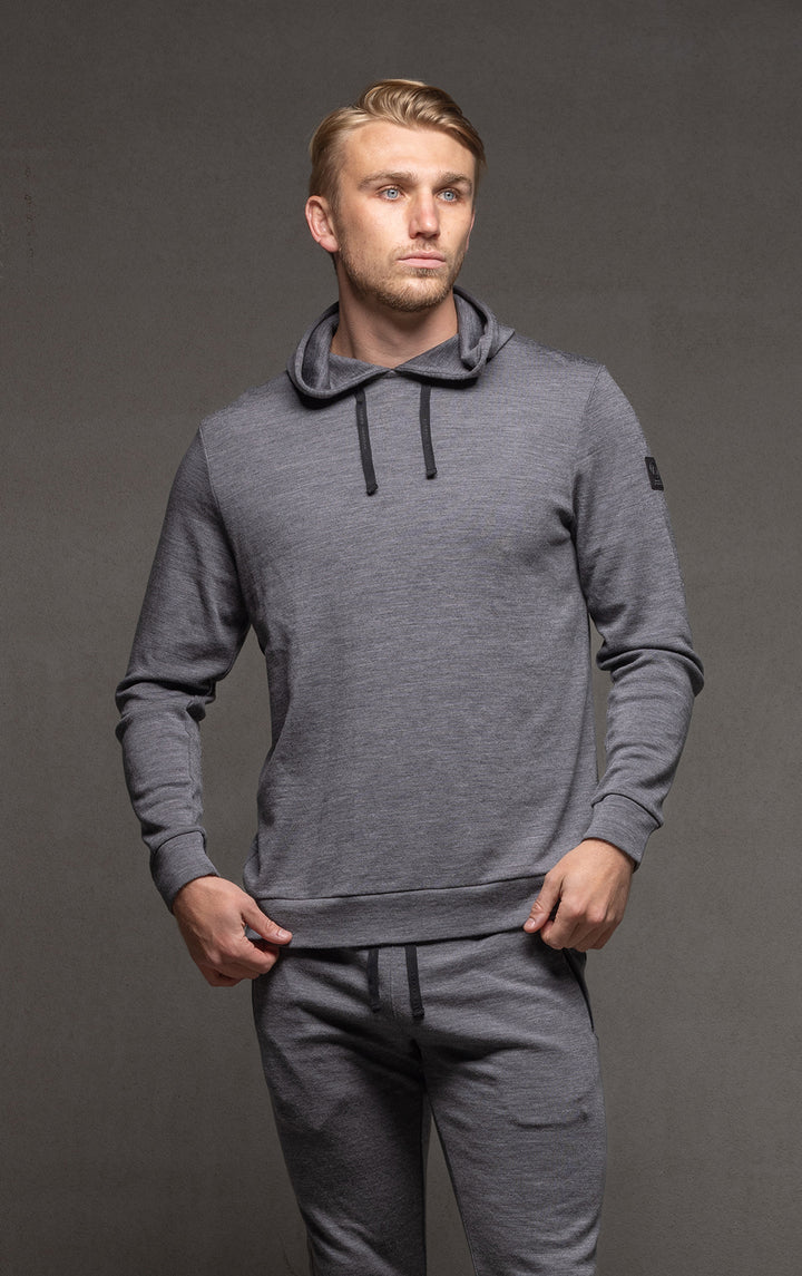 320GSM MERINO HOODED PULLOVER