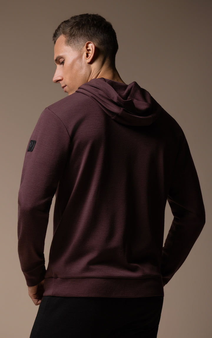 320GSM MERINO HOODED PULLOVER