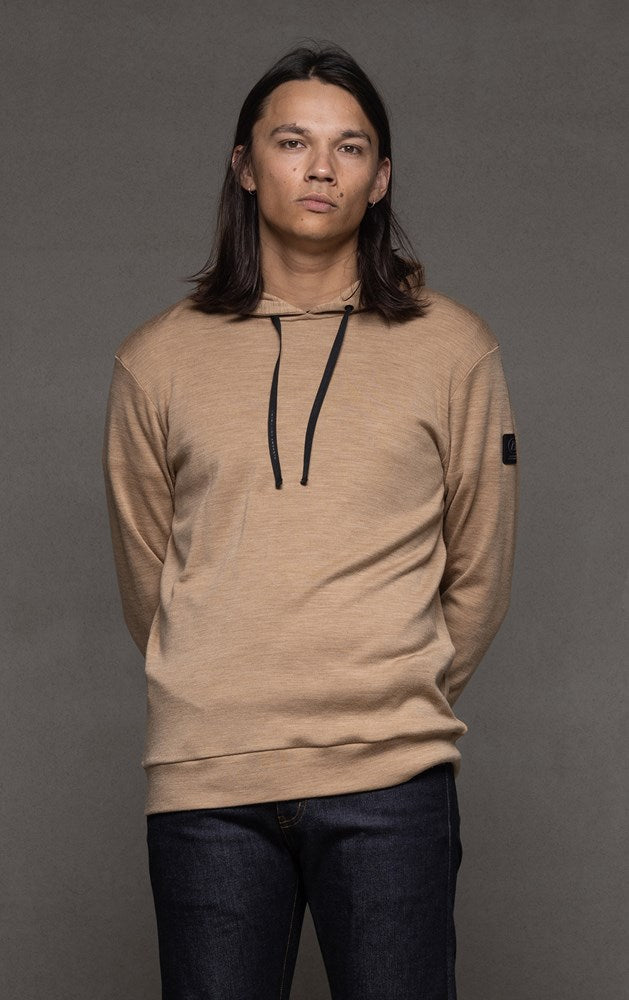 320GSM MERINO HOODED PULLOVER - CLEARANCE