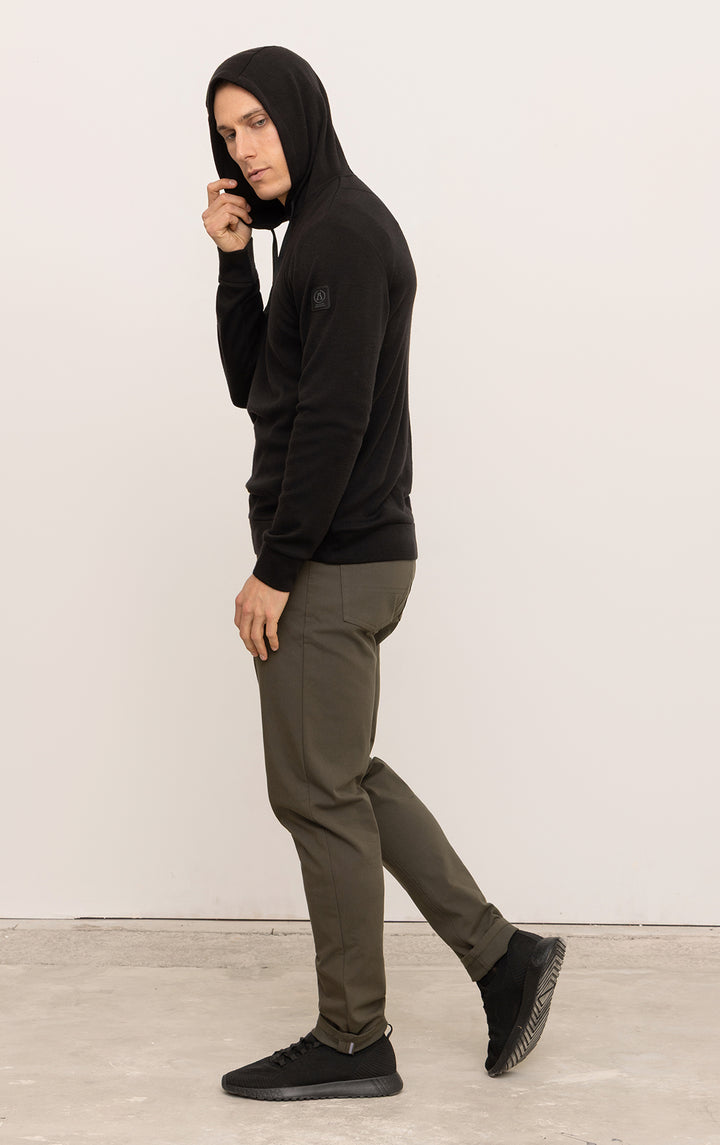 320GSM MERINO HOODED PULLOVER