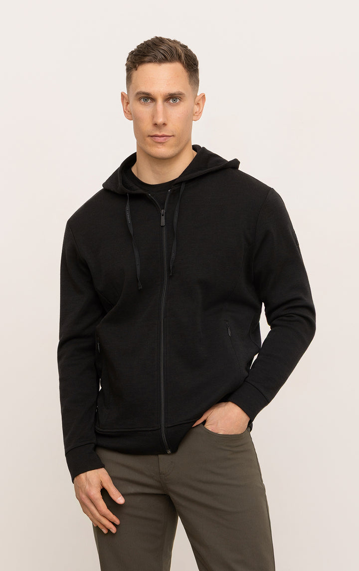 320GSM MERINO ZIPPED HOODY