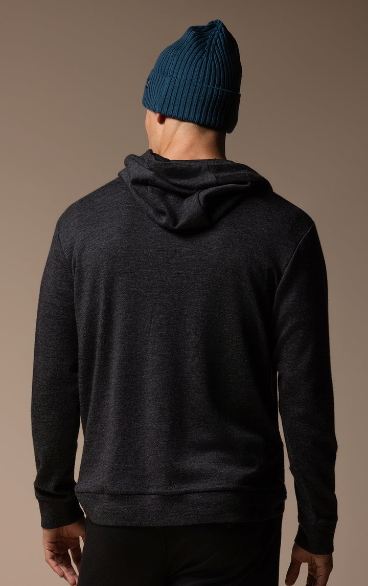 320GSM MERINO ZIPPED HOODY