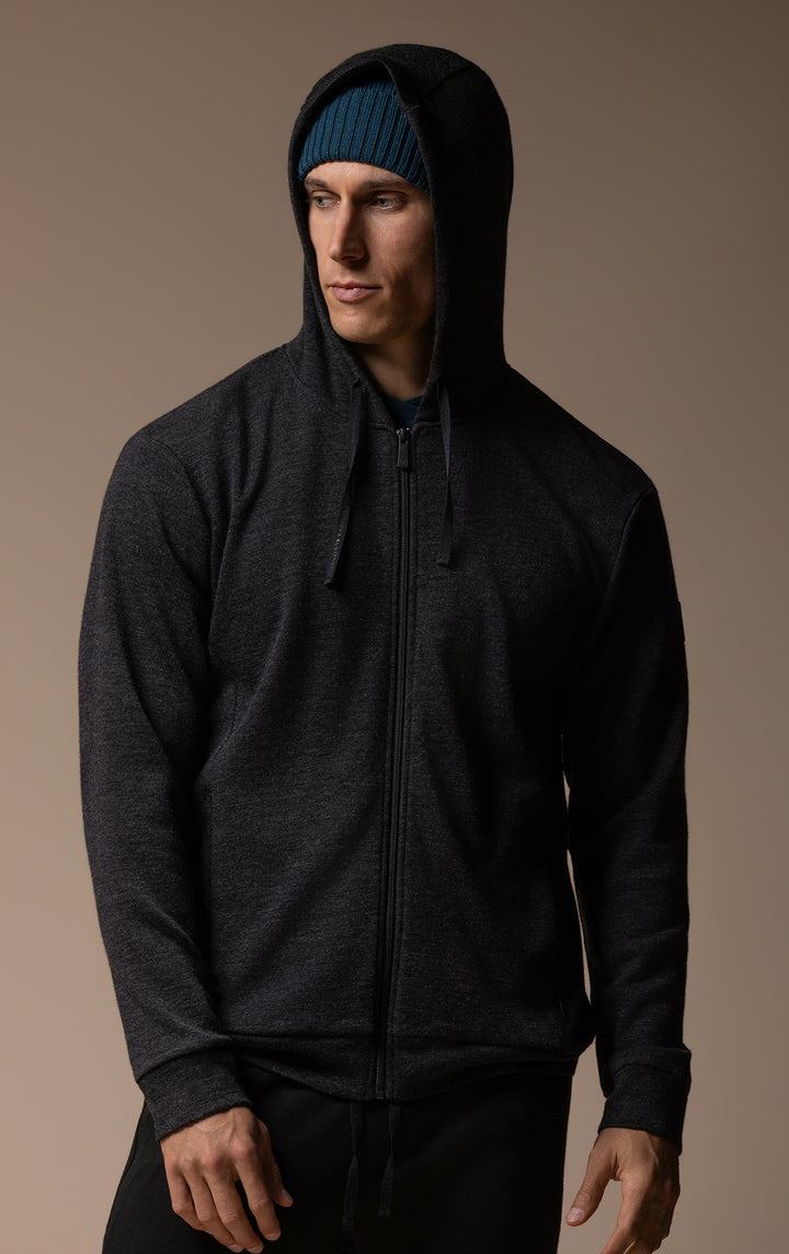 320GSM MERINO ZIPPED HOODY