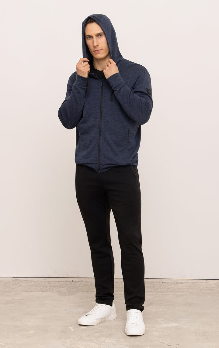 320GSM MERINO ZIPPED HOODY