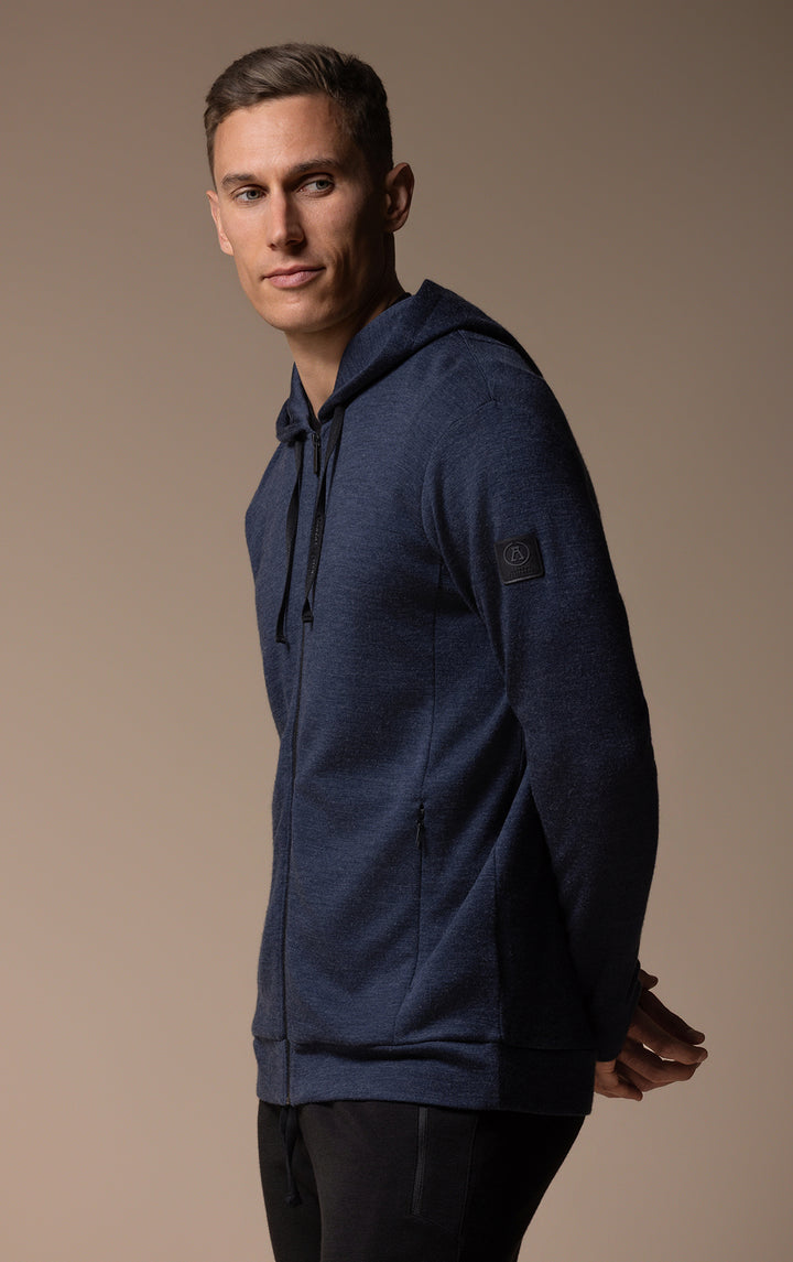 320GSM MERINO ZIPPED HOODY