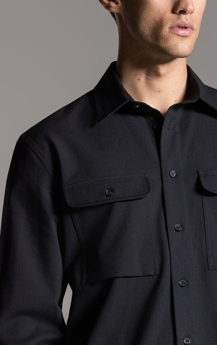WOOL COTTON WORK SHIRT