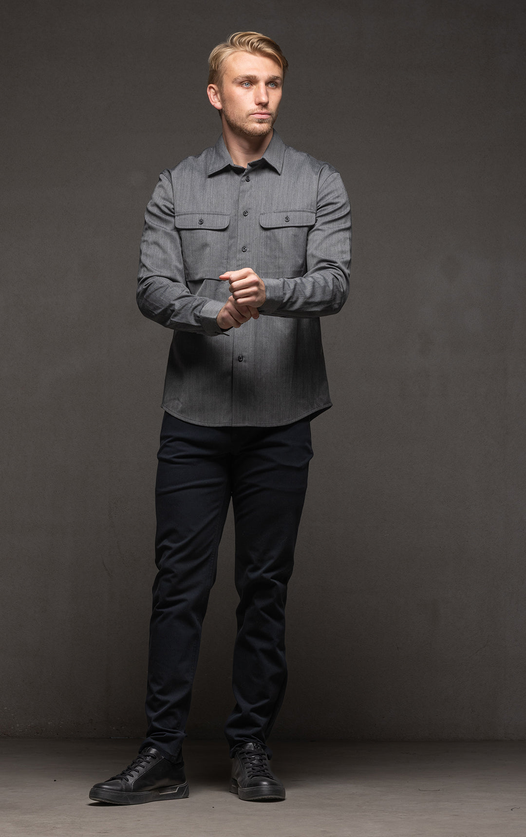 WOOL COTTON WORK SHIRT