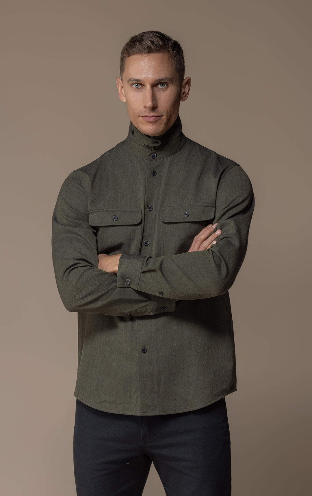 WOOL COTTON WORK SHIRT
