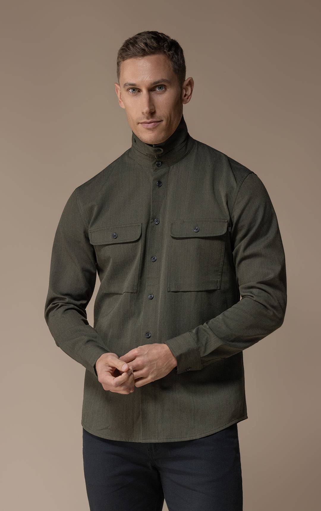 WOOL COTTON WORK SHIRT