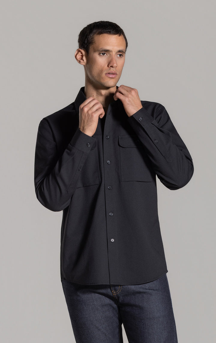 WOOL COTTON WORK SHIRT