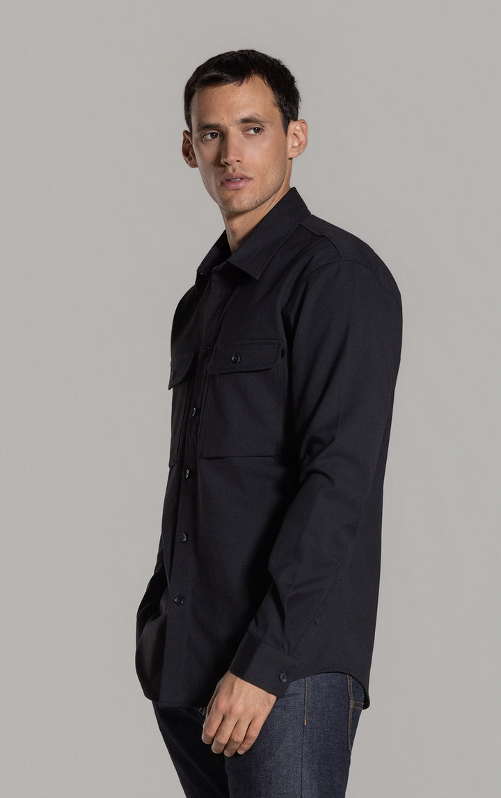 WOOL COTTON WORK SHIRT