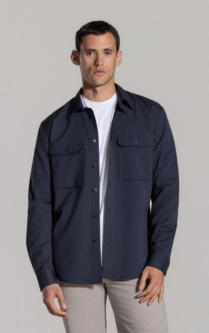 WOOL COTTON WORK SHIRT