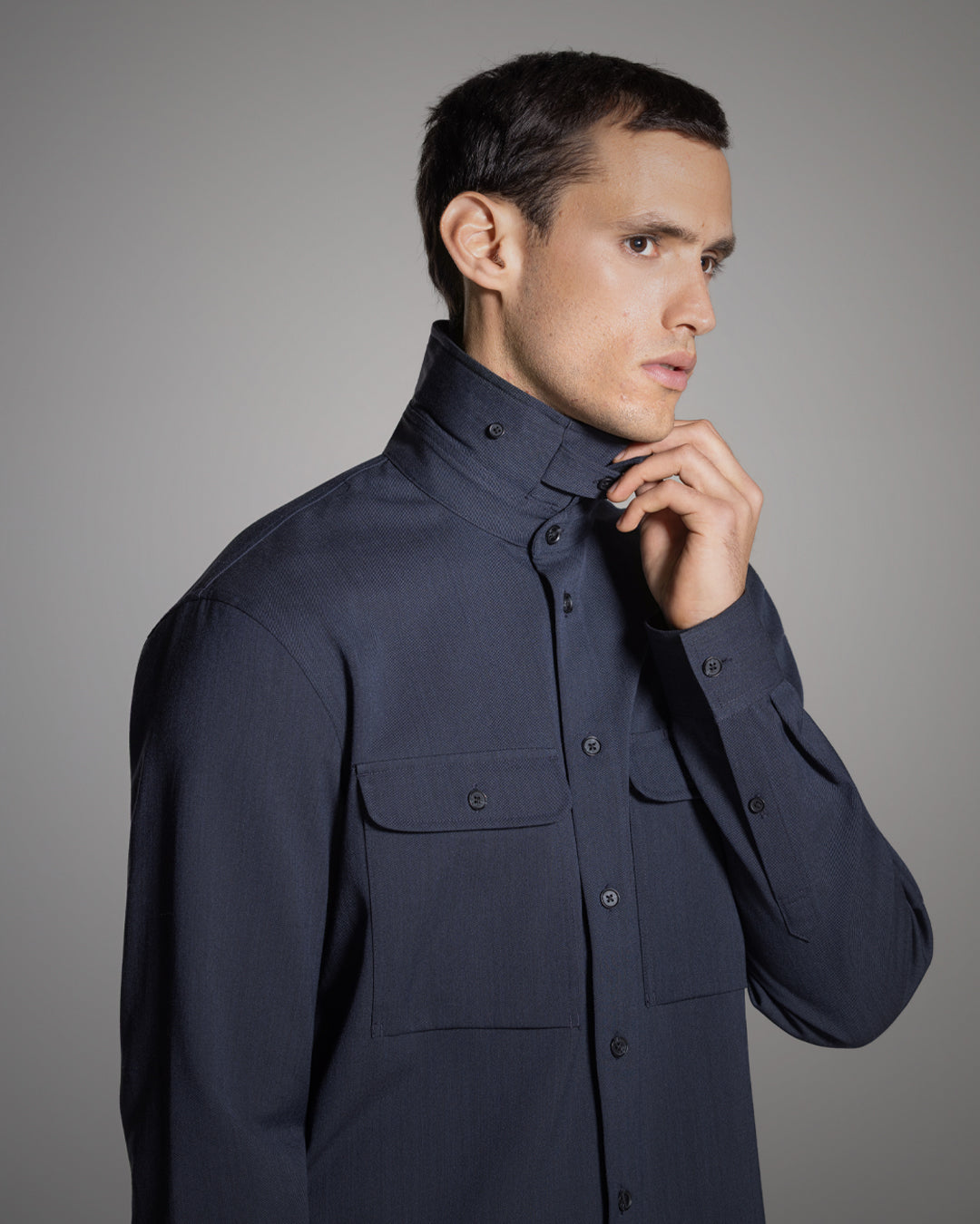 WOOL COTTON WORK SHIRT - CLEARANCE