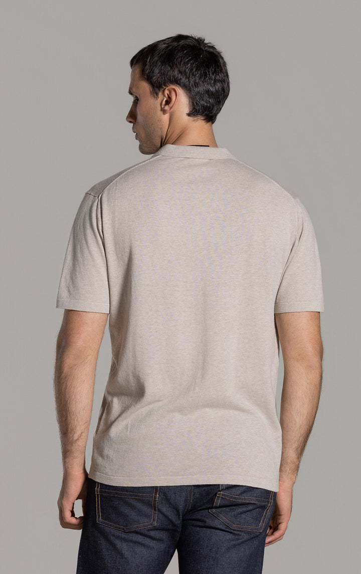 14GG COTTON LINEN POLO