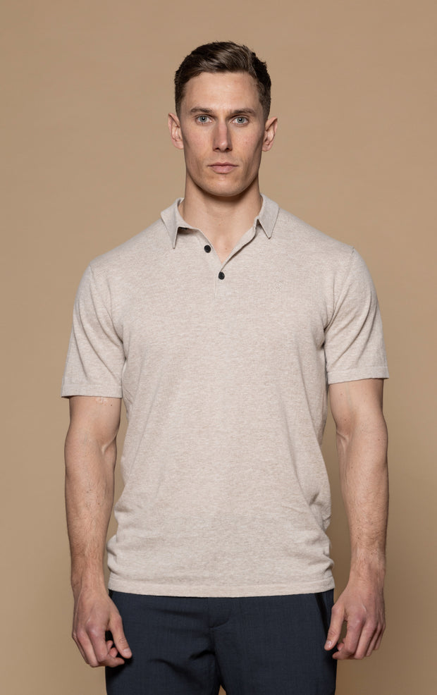 14GG COTTON LINEN POLO