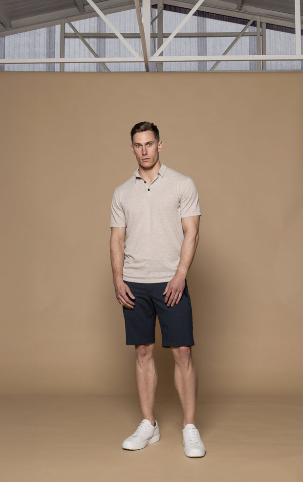 14GG COTTON LINEN POLO