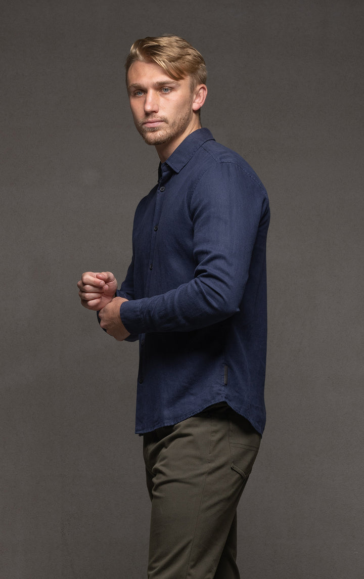 HEMP TENCEL LAUNDERED SHIRT